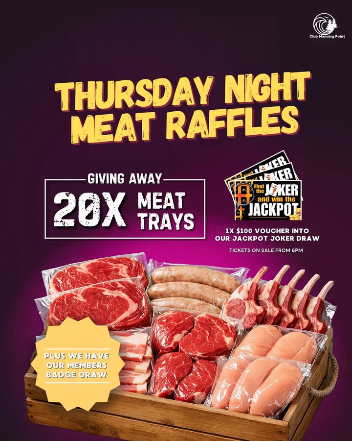 Featured image for “Thursday Night Raffles & Happy Hour at Club Manning Point”